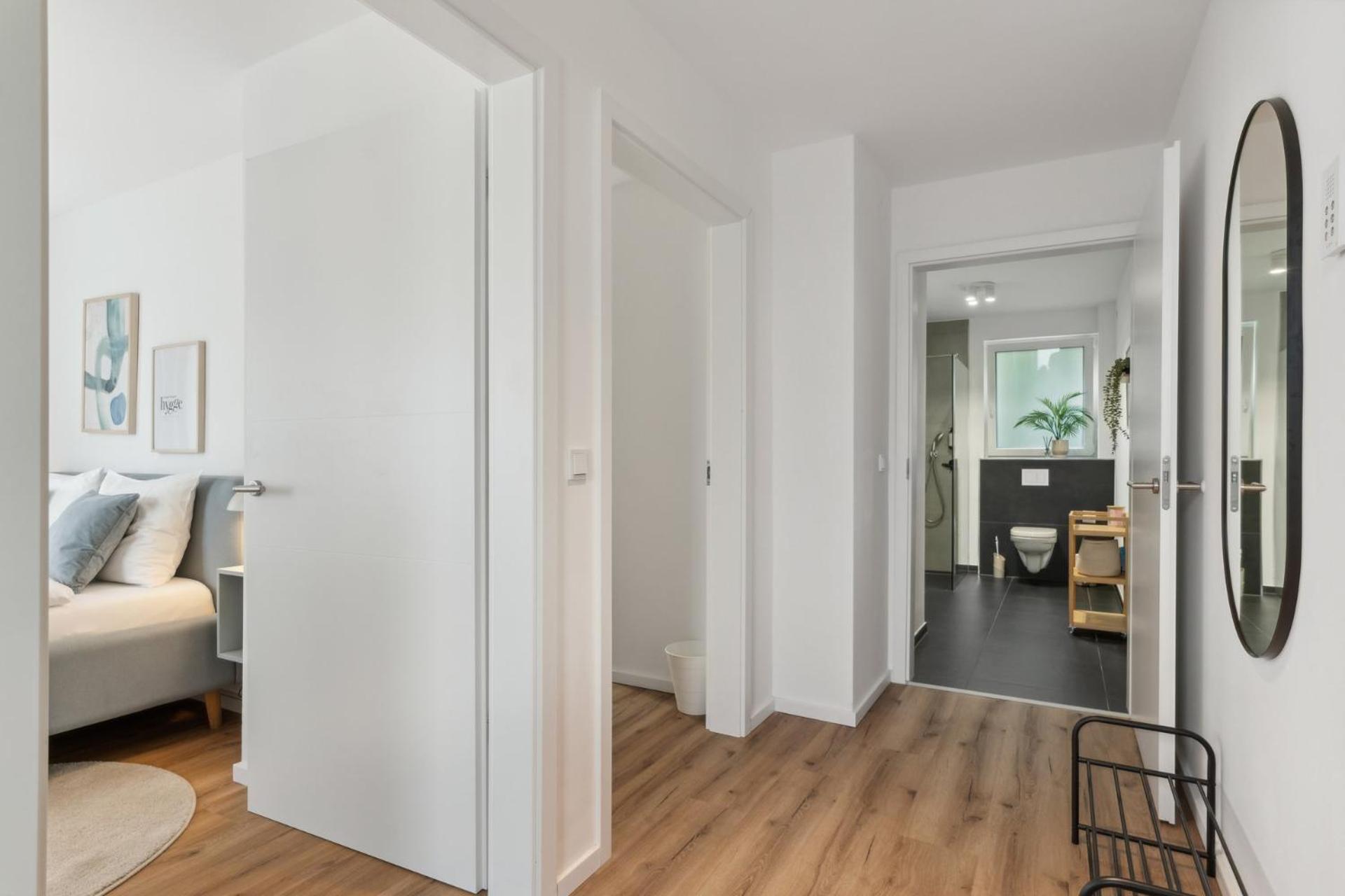 Deluxe Apartment In Bielefeld City Mit Parkplatz Und Balkon 外观 照片